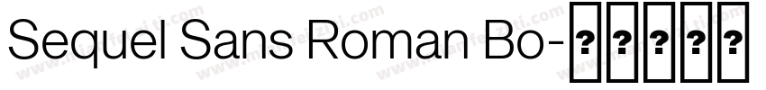 Sequel Sans Roman Bo字体转换